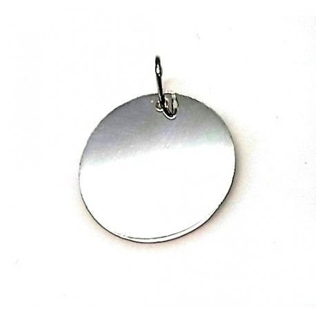 Colgante Círculo De Plata 18 Mm. Para Personalizar