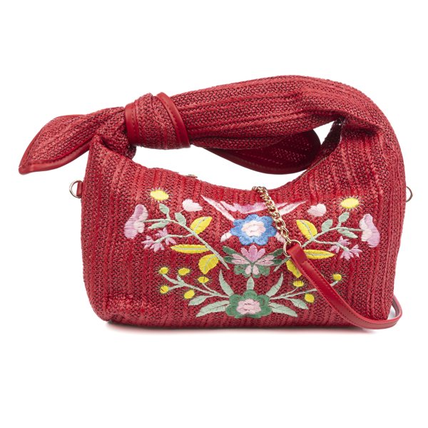 Bisagno Bolso de hombro Mujer. Fabricado en tela y piel sintética PU con diseño de flores.