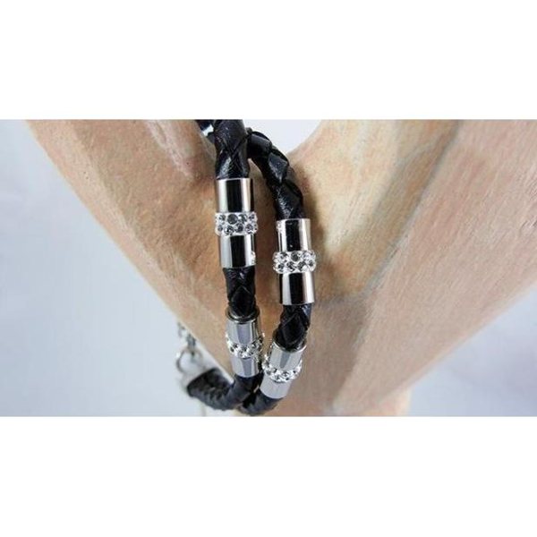 Pulsera Time Force Con cuerda y Borlas Negras