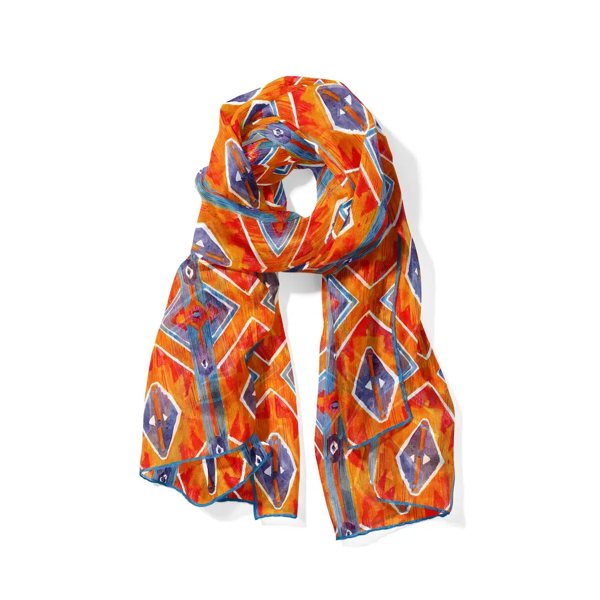Pañuelo seda multicolor Elang