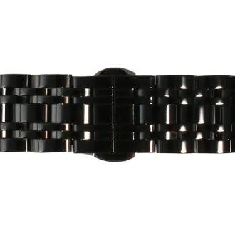 Mestre Artesão® Bracelete de Reloj Preta em Aço Inoxidável - 16mm - 0097